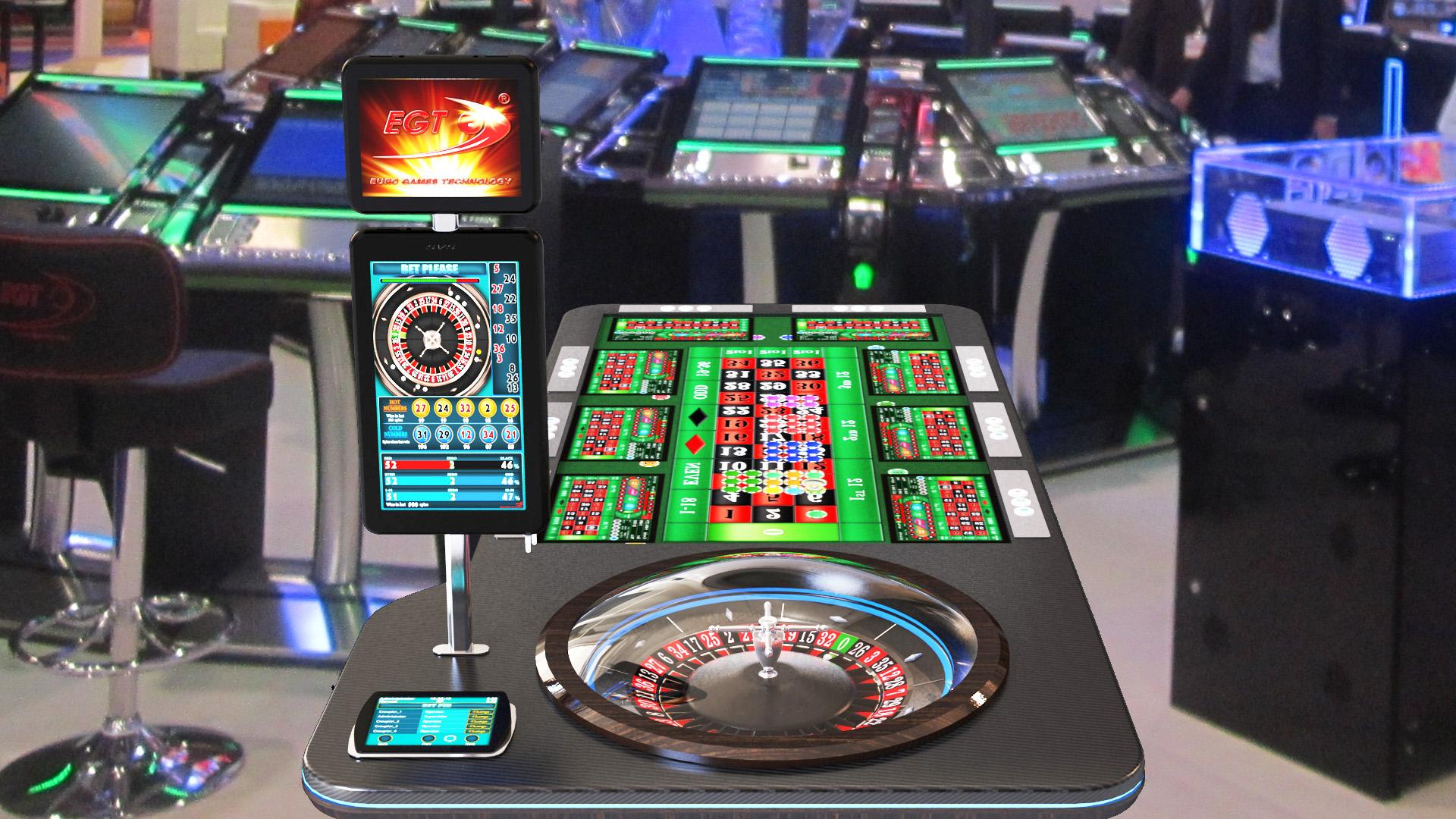 Zytronic technology EGT luxury touch screen roulette table