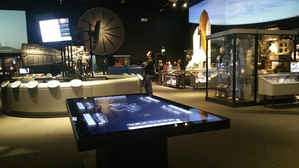 84' Zytronic Interactive touch table at the Smithsonian air space exhibit