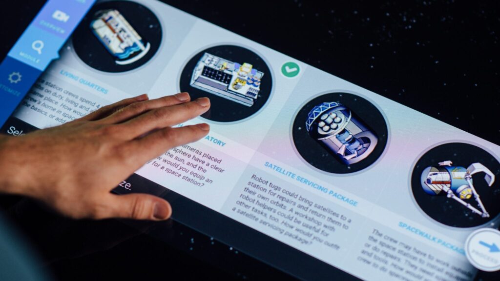 Touch technology featured in information app Design It at the Smithsonian Museum