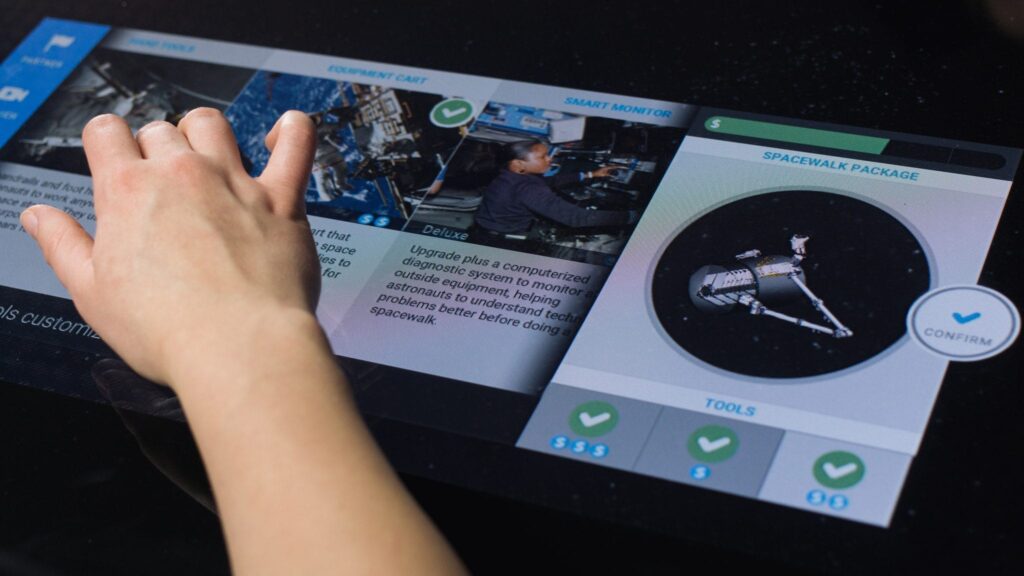 Zytronic touch technology featured in the Design It application for the Smithsonian national air and space museum