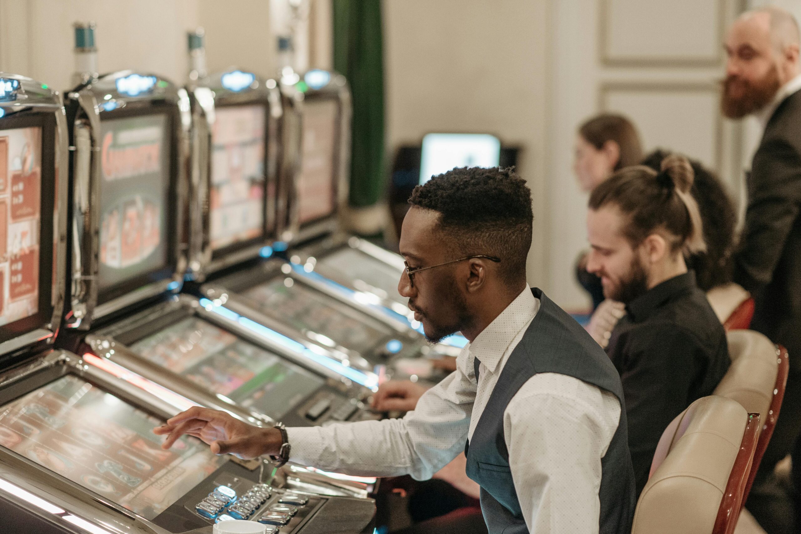 Touch screen slot machines